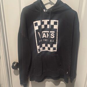 Vans Black Sweater with Checkerboard Logo
